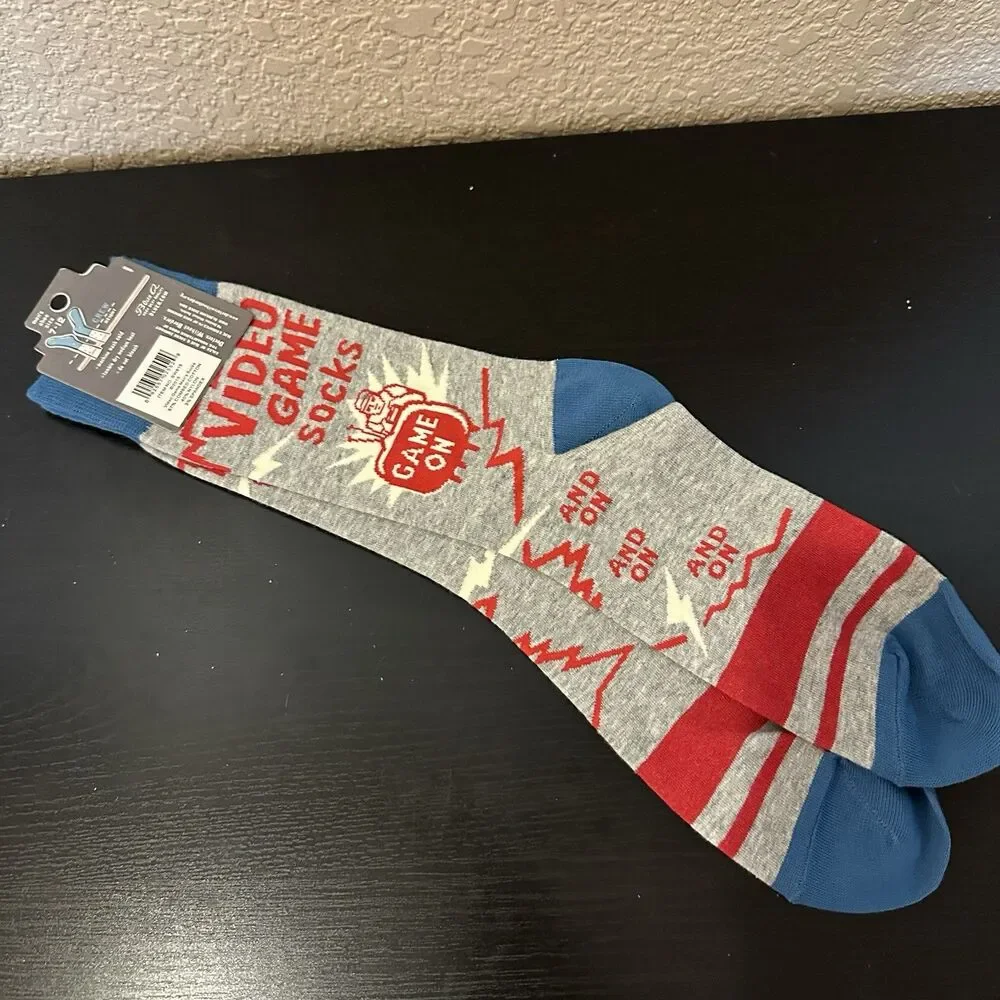 BlueQ- Men’s Sock - “Video Game Socks..Game On..And On…